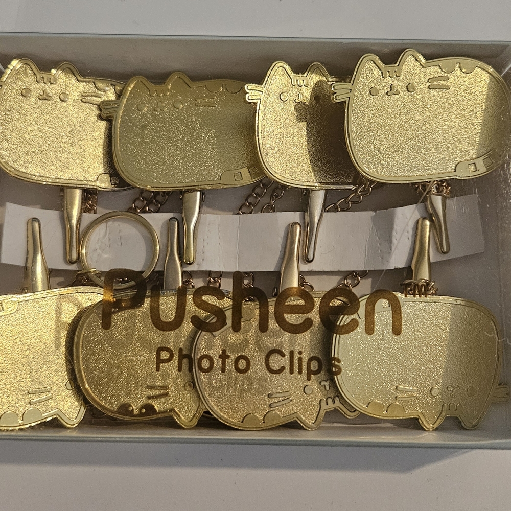 Pusheen Box Exclusive Gold Photo Clips
